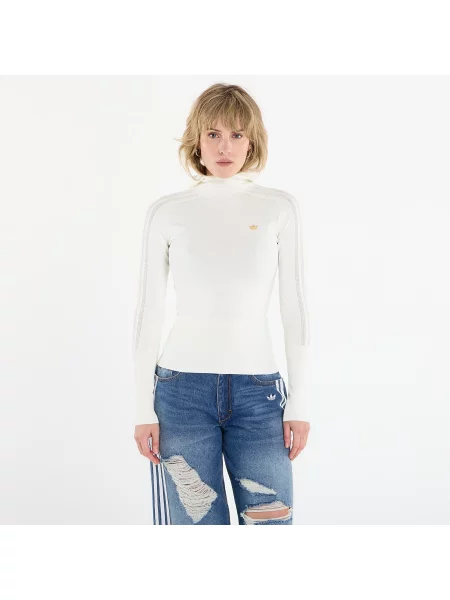 Bluza z kapturem Adidas Originals z kapturem z długim rękawem biała