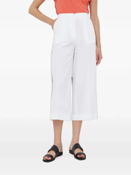 Decupat pantaloni Sisley alb