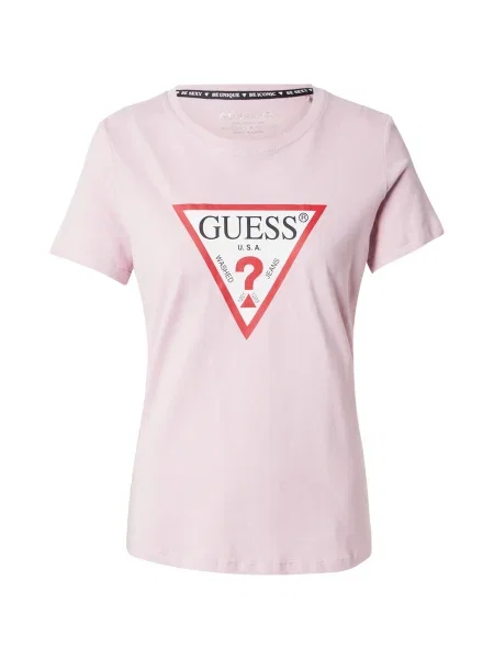 Guess Tricou Violet alb
