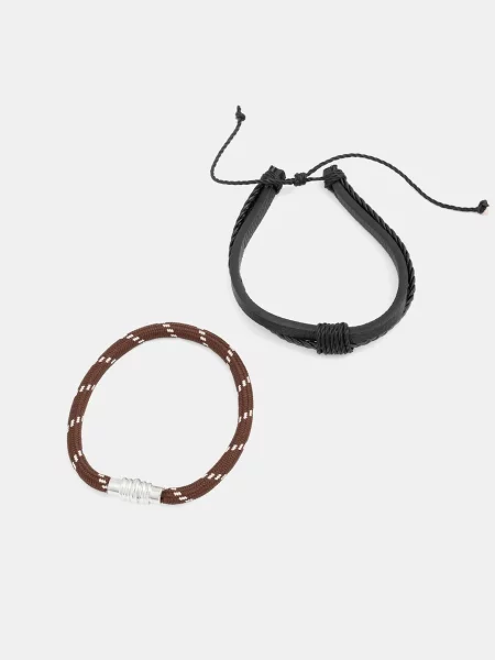 Гривна Aldo 2 броя кафяво