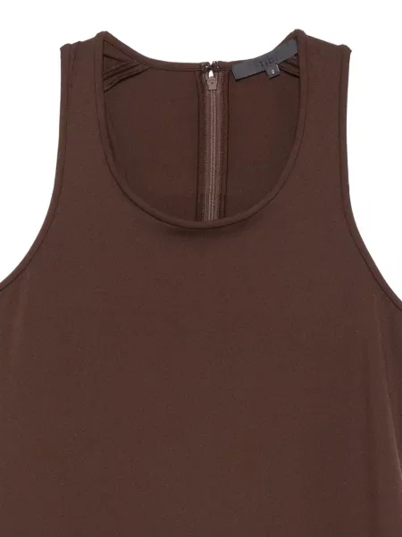 Rochie midi Tibi fără mâneci maro