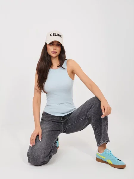 Top Sublevel fără bretele negru