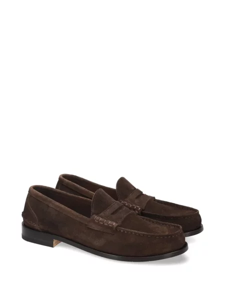 Pantofi loafer Premiata din piele de căprioară maro