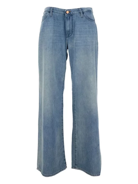 Szerokie jeansy 3x1 niebieskie