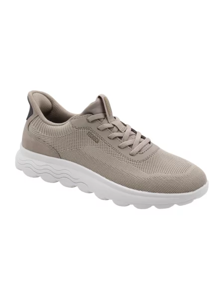 Sneakersy wsuwane z profilowaną podeszwą model SPHERICA' Geox beżowe