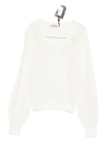 Pulover Twinset alb