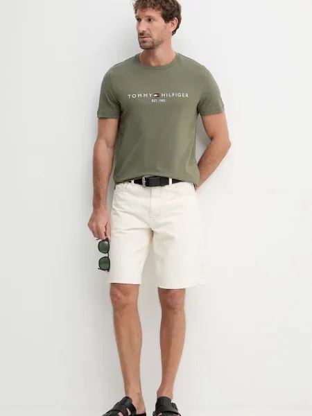 Tommy Hilfiger Tričko Logo zelená