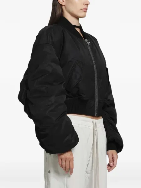 Decupat geacă bomber Rick Owens negru
