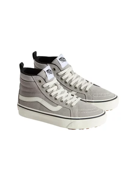 Kožené členkové topánky Vans sivá