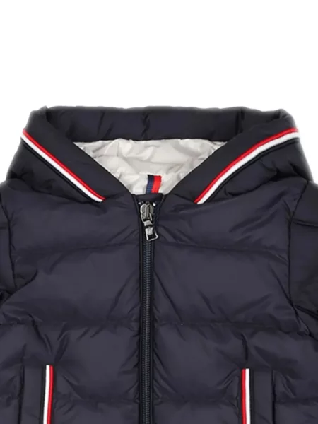Kurtka dziecięca Moncler Enfant niebieska