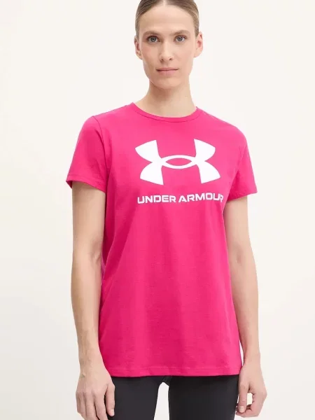Тениска Under Armour бордо розово