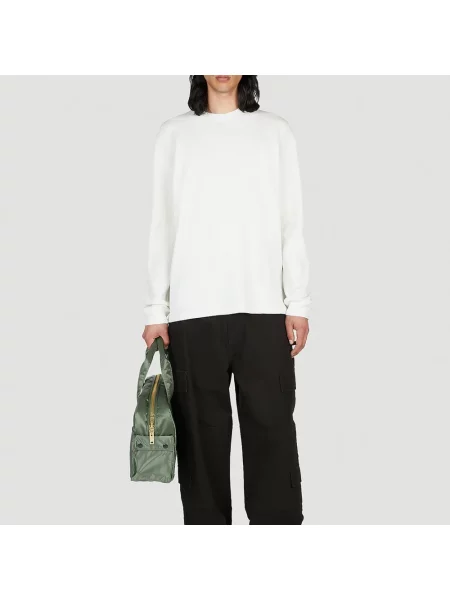 Guess Bluzy Mężczyzna XL Bluza dresowa American Frontier Waffle biały