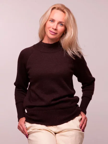 Джемпер Nita темно-коричневий коричневий