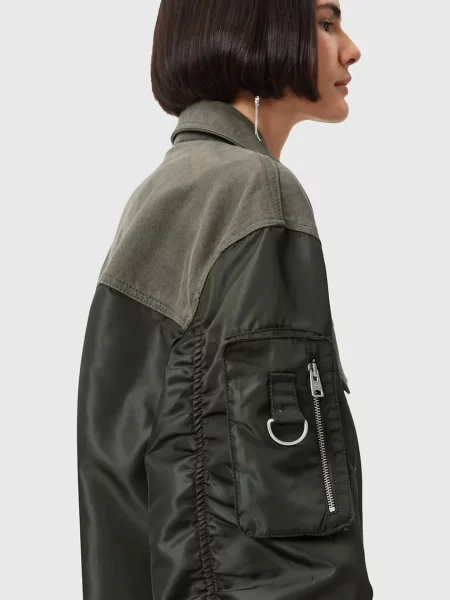 Демисезонная куртка Allsaints зеленая