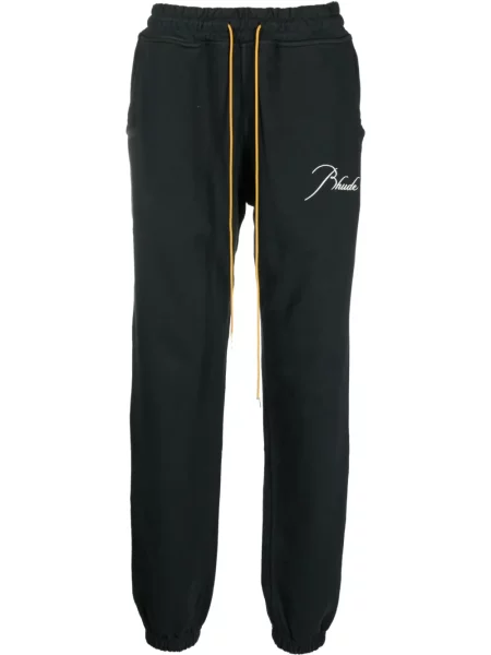 Pantaloni Rhude cu broderie negru
