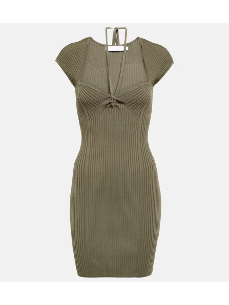 Rochie midi Simkhai tricotate până la genunchi de costum verde