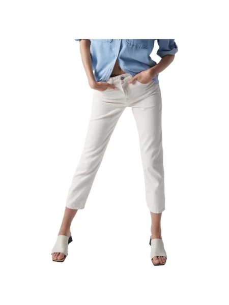 Džínsy Salsa biela