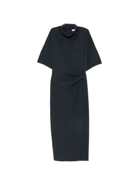 Rochie midi Brunello Cucinelli albastru