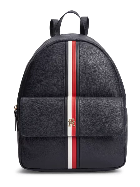 TOMMY HILFIGER Rucsac albastru marin / roșu alb