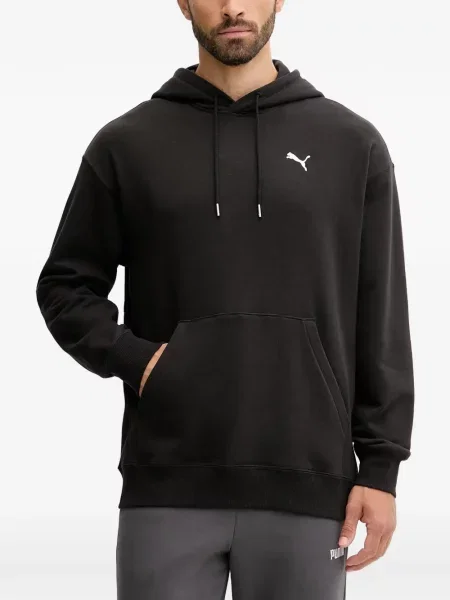 Hanorac cu glugă Puma cu broderie cu cordon negru