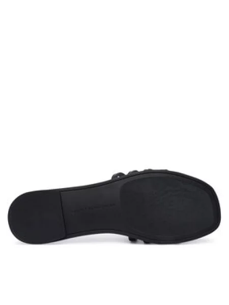 Mules Tommy Hilfiger bez podpatku černé