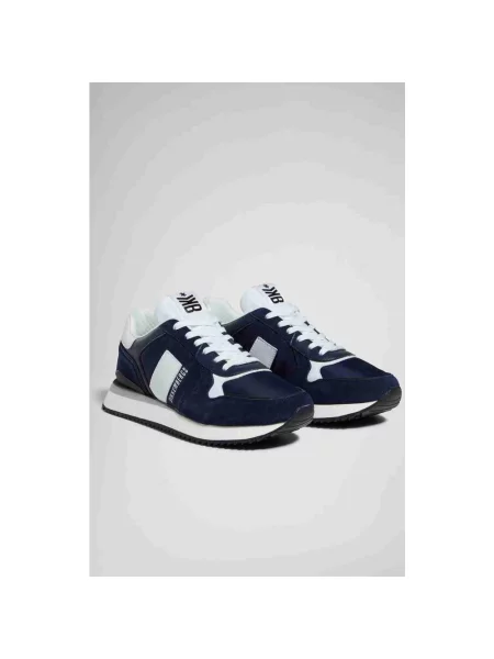 Sneakersy Bikkembergs zamszowe niebieskie