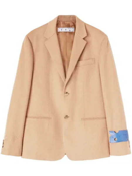 Sacou Off-white cu broderie alb