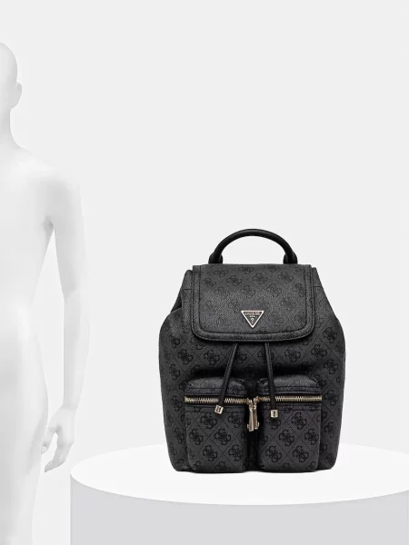 Рюкзак Guess MANHATTAN малий візерунок сірий