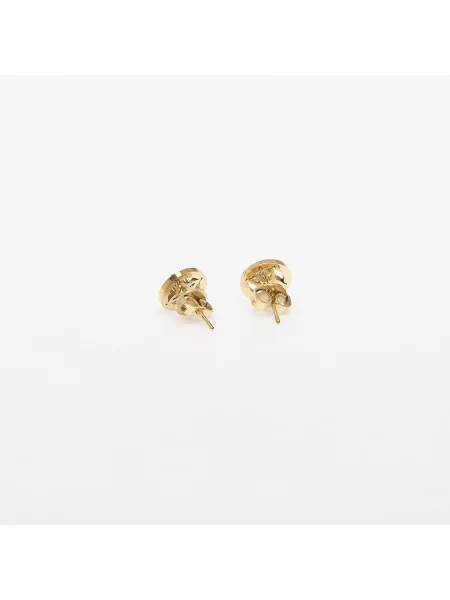 Kolczyki GUESS Secret Garden Yellow Gold/ White Universal białe