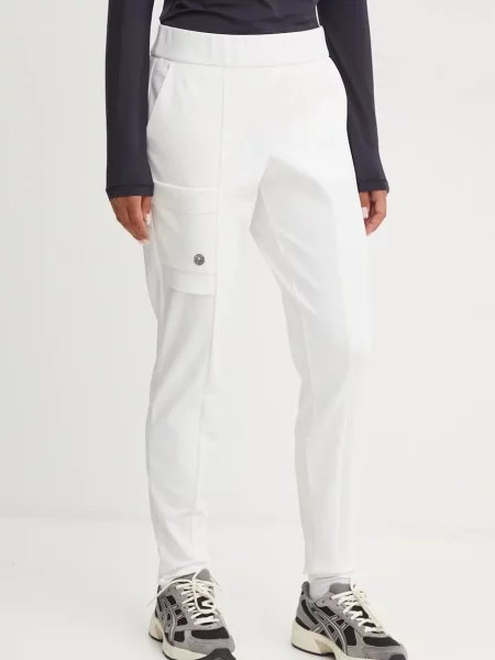 Sportalm spodnie dopasowane high waist beżowy