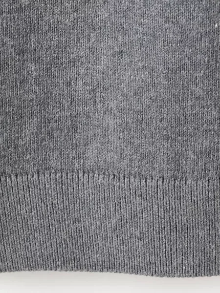 Sweter z dzianiny z półgolfem średni Dzieci lata MANGO KIDS szary