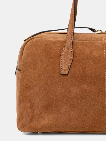 Gianni Chiarini torebka zamszowa ARYNA brązowa
