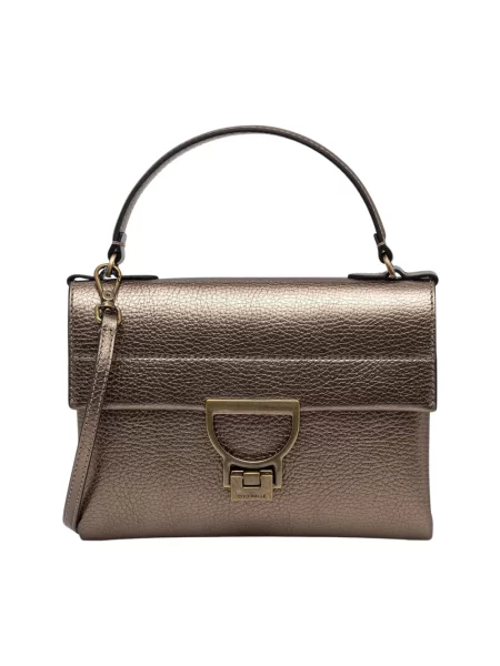 Coccinelle torebka crossbody skórzana żółta