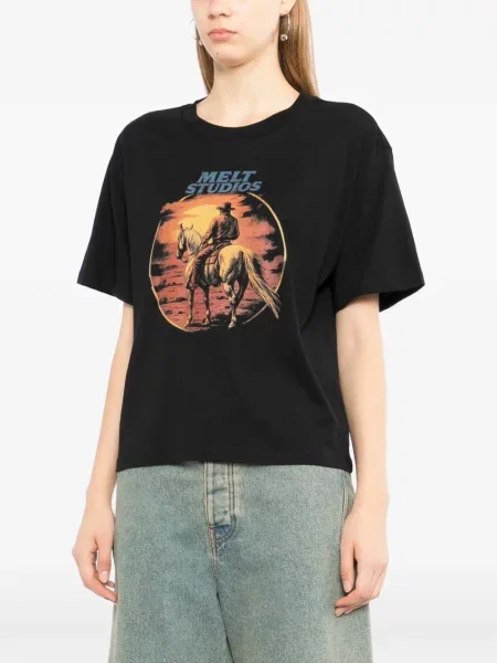 Tricou Melt cu imagine negru