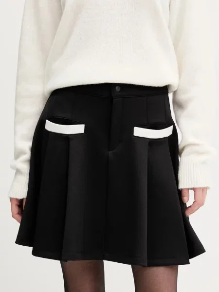 HUGO fustă mini evazați negru