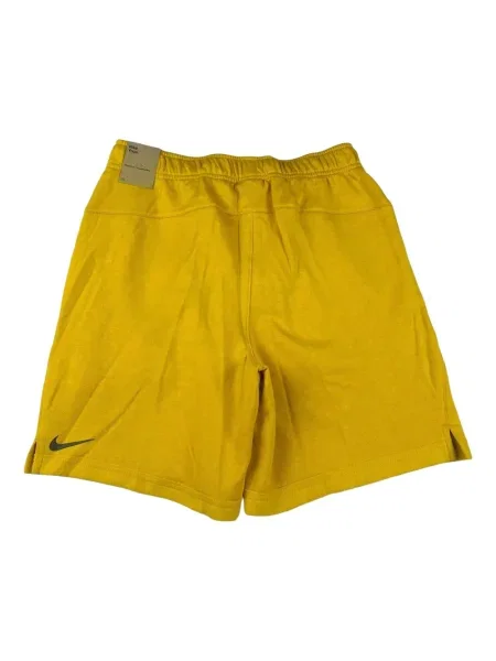 Krátké fleecové kraťasy Nike s potiskem žluté