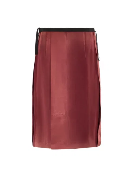 Spódnica midi Maison Margiela czerwona