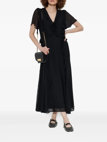 Rochie Allsaints cu buline de costum negru
