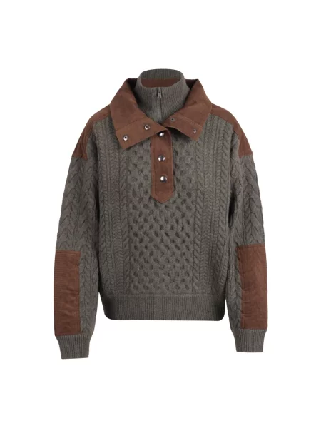 Lniany sweter Sea Ny zielony