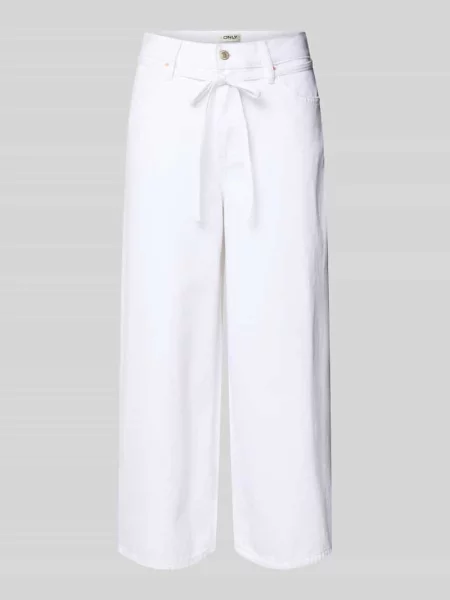 Kuloty o kroju regular fit z czystej bawełny model GIANNA' Only białe