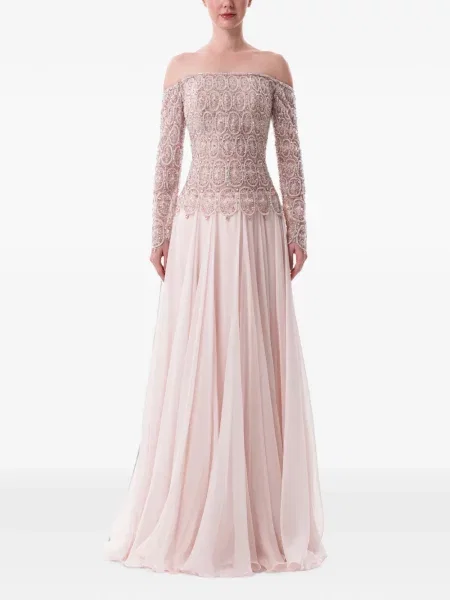 Rochie maxi Dina Melwani roz