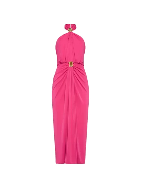 Rochie Cinq A Sept cu gât halter roz