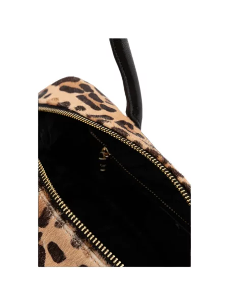 Geantă shopper Patrizia Pepe cu imagine cu model leopard
