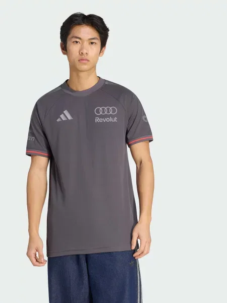 Переработанный спортивная футболка Adidas серая