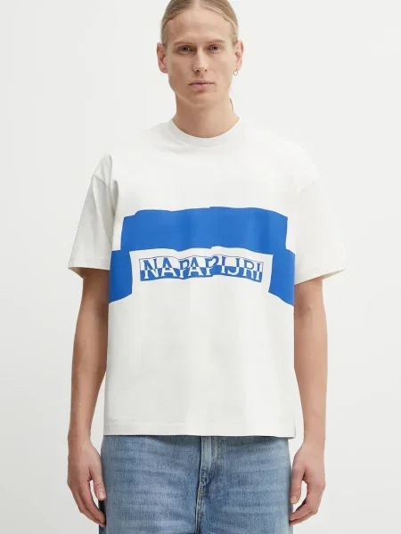 Napapijri tricou din Napapijri x Martine Rose cu imprimeu bej