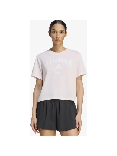 Koszulka adidas Tennis Graphic Heritage z krótkim rękawem jasnoróżowa XS różowa