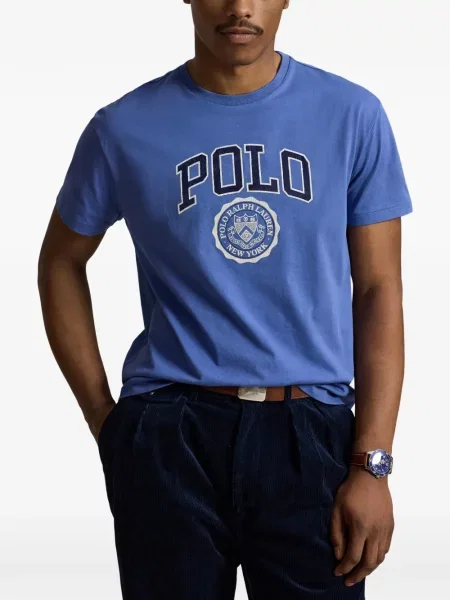 Polo majica Polo Ralph Lauren s vezom keper karirana plava