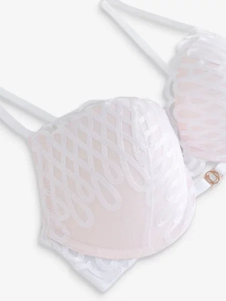 Lipsy Sutien bej deschis alb