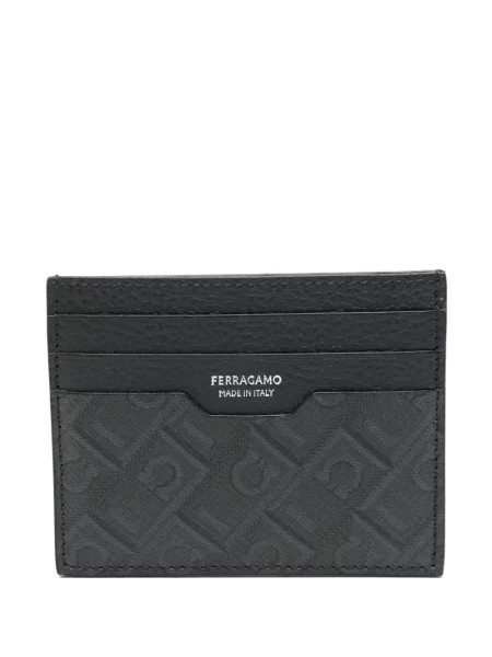 Portofel Ferragamo cu imagine negru