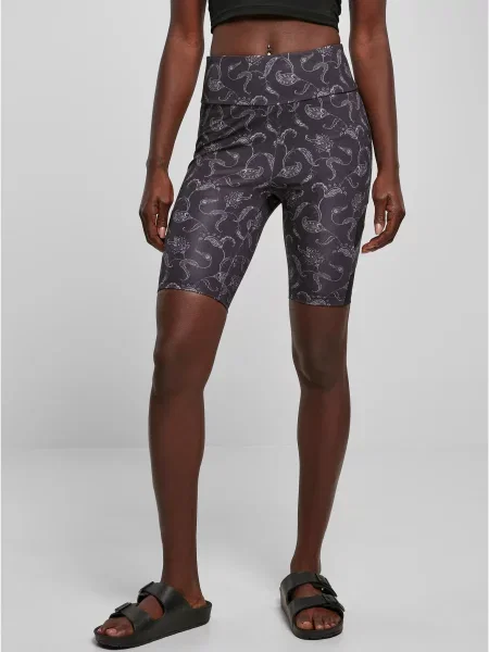 Pantaloni scurți Urban Classics cu talie înaltă plasă maro